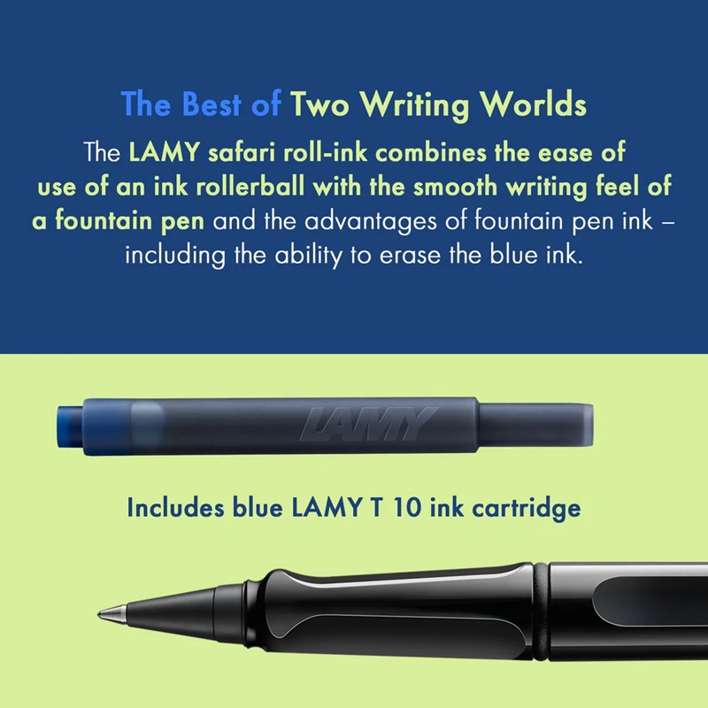 Lamy Safari Black Ink Cartridge Rollerball