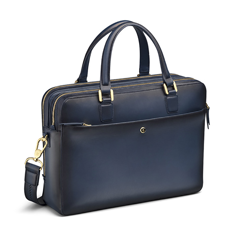 Lapis Bard Chester Leather Blue Porte-documents