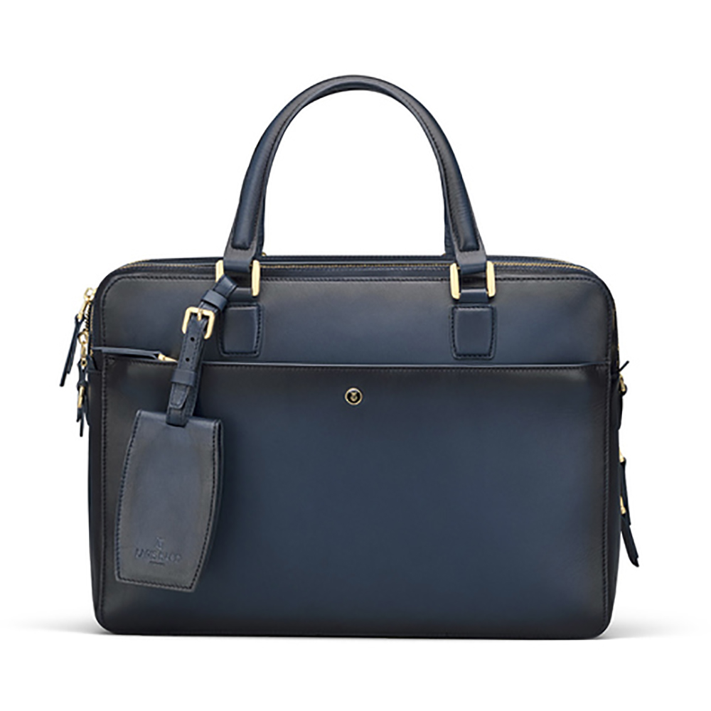 Lapis Bard Chester Leather Blue Porte-documents