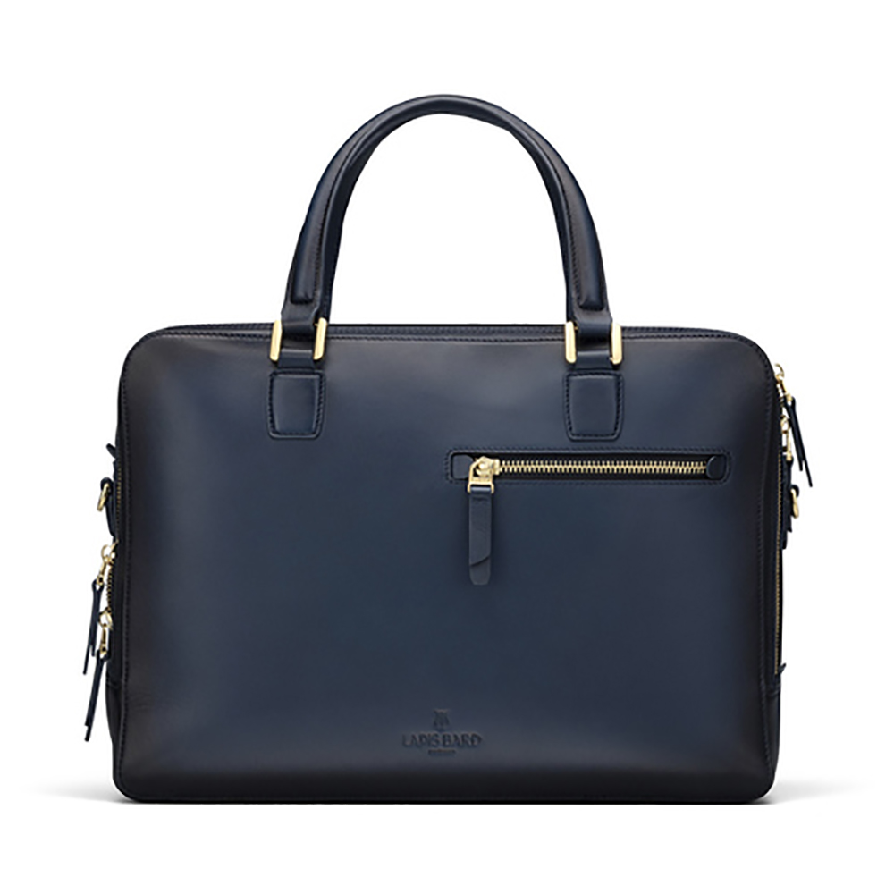 Lapis Bard Chester Leather Blue Porte-documents