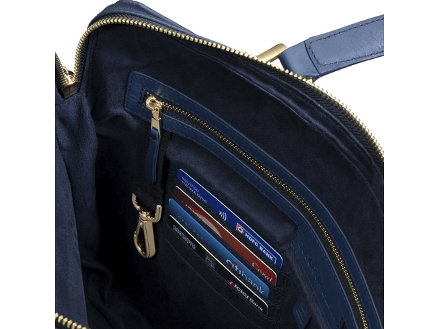 Lapis Bard Chester Leather Blue Porte-documents