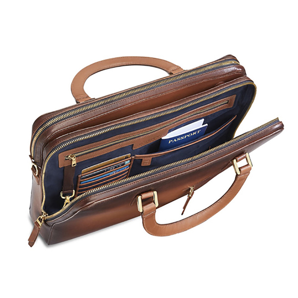 Lapis Bard Chester Leather Cognac Laptoptas