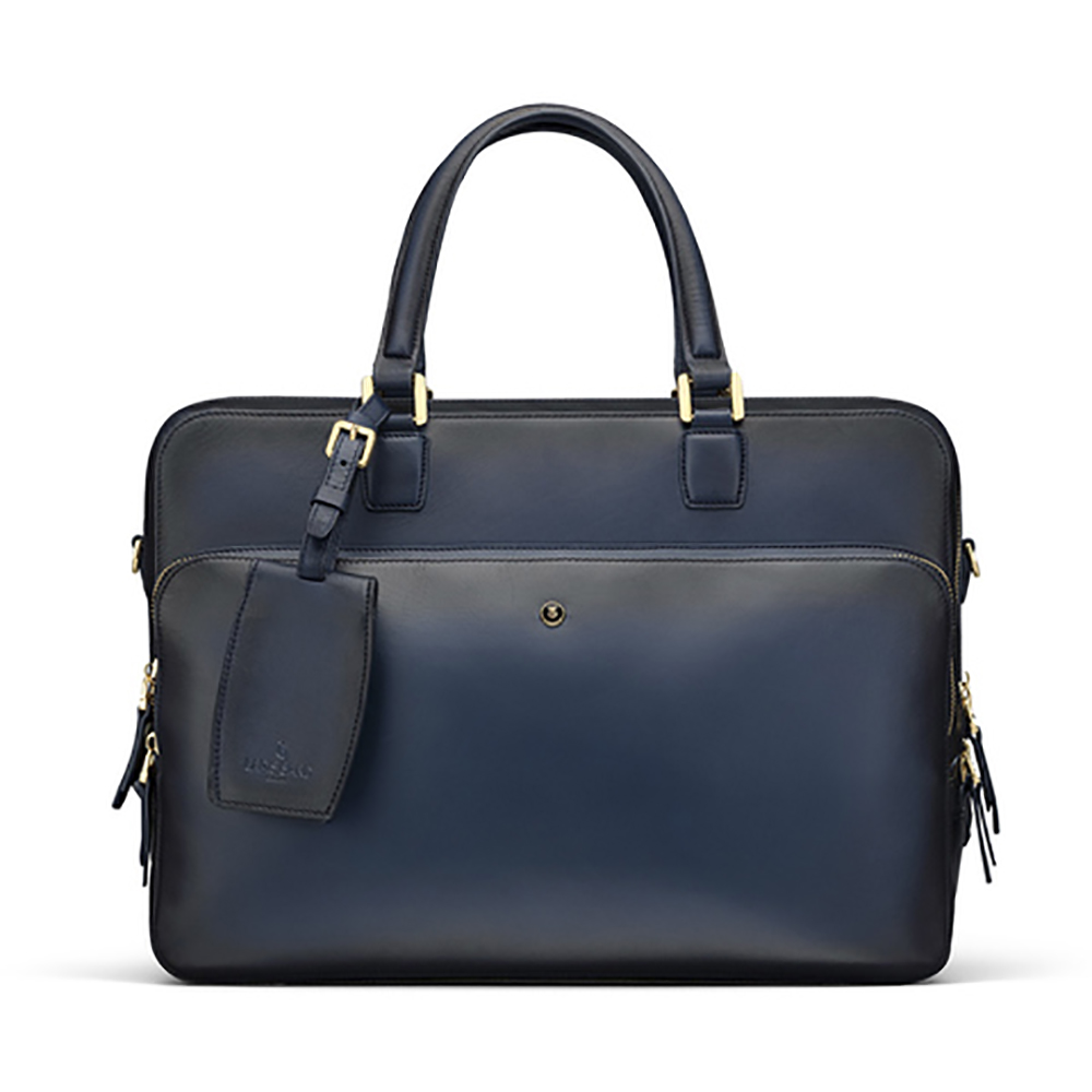 Lapis Bard Ducorium Dorchester Leather Blue Porte-documents