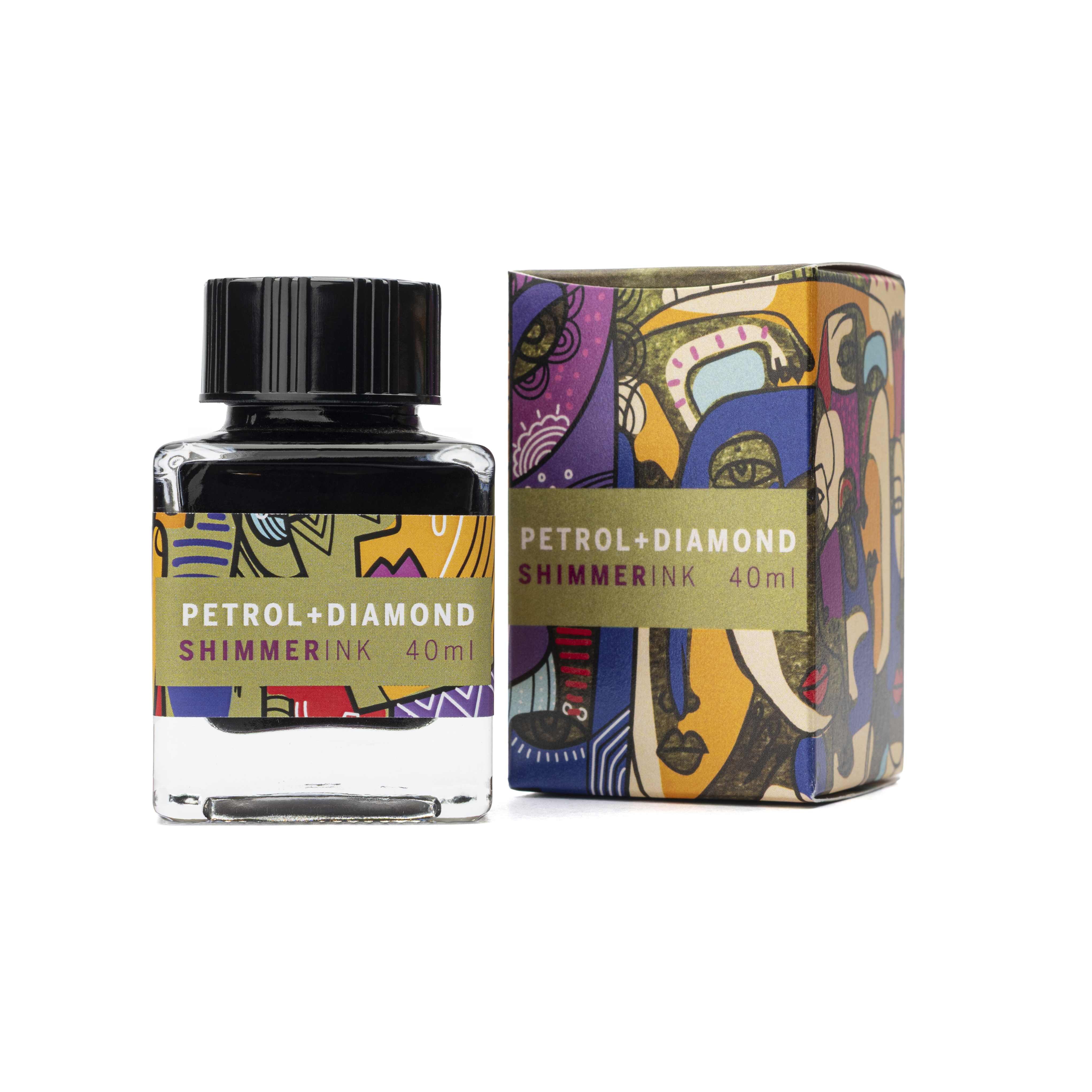 Leonardo Petrol Diamond Shimmer Ink - Ink Bottle