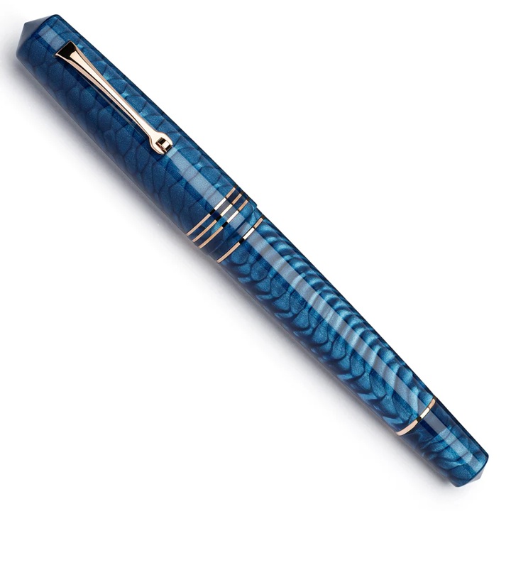 Leonardo Momento Zero Grande 2.0 Juma Dragon Skin Blue RGT Stylo Plume