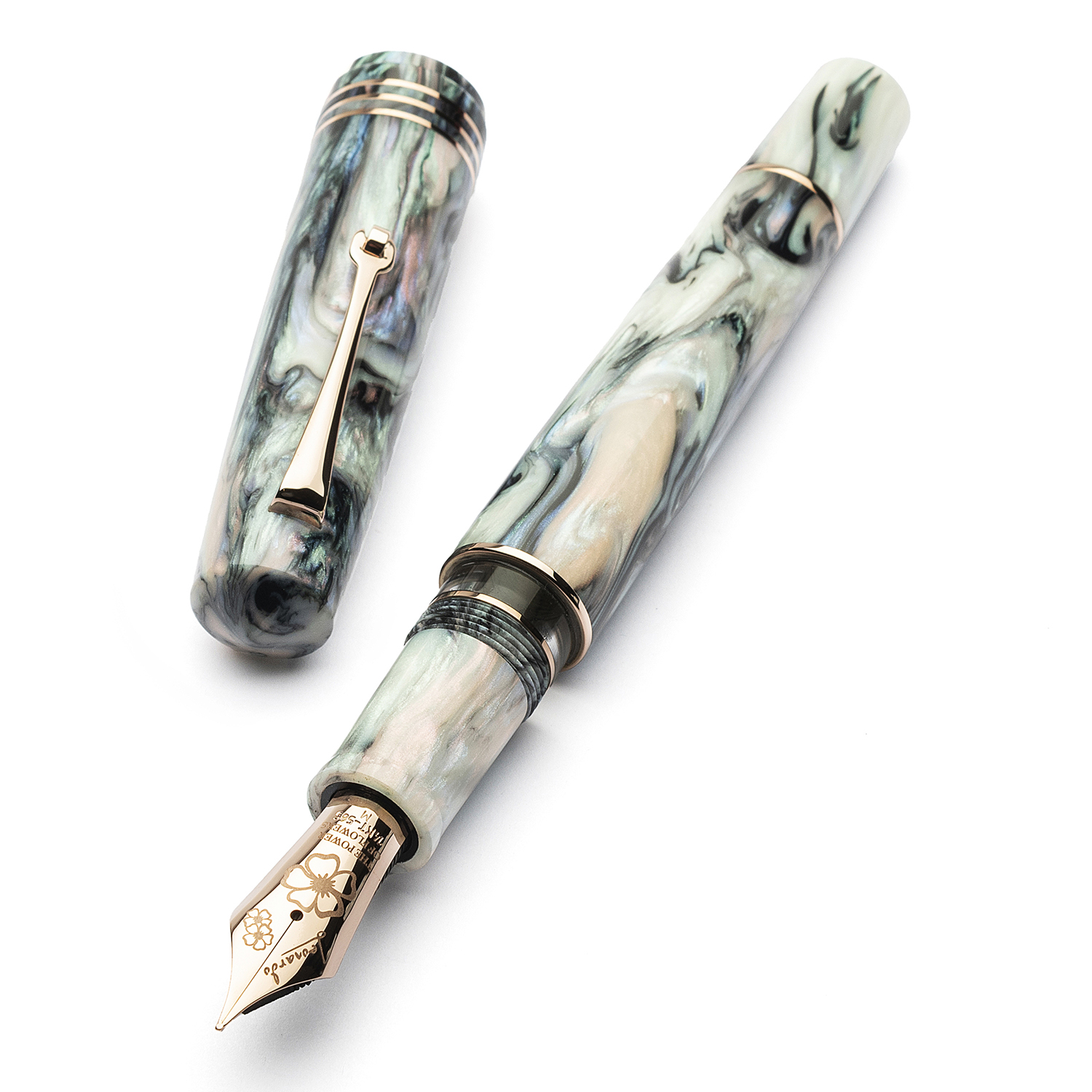 Leonardo Momento Zero Grande 2.0 The Power of Flower Dalia Eveline RGT Fountain pen #8 Nib