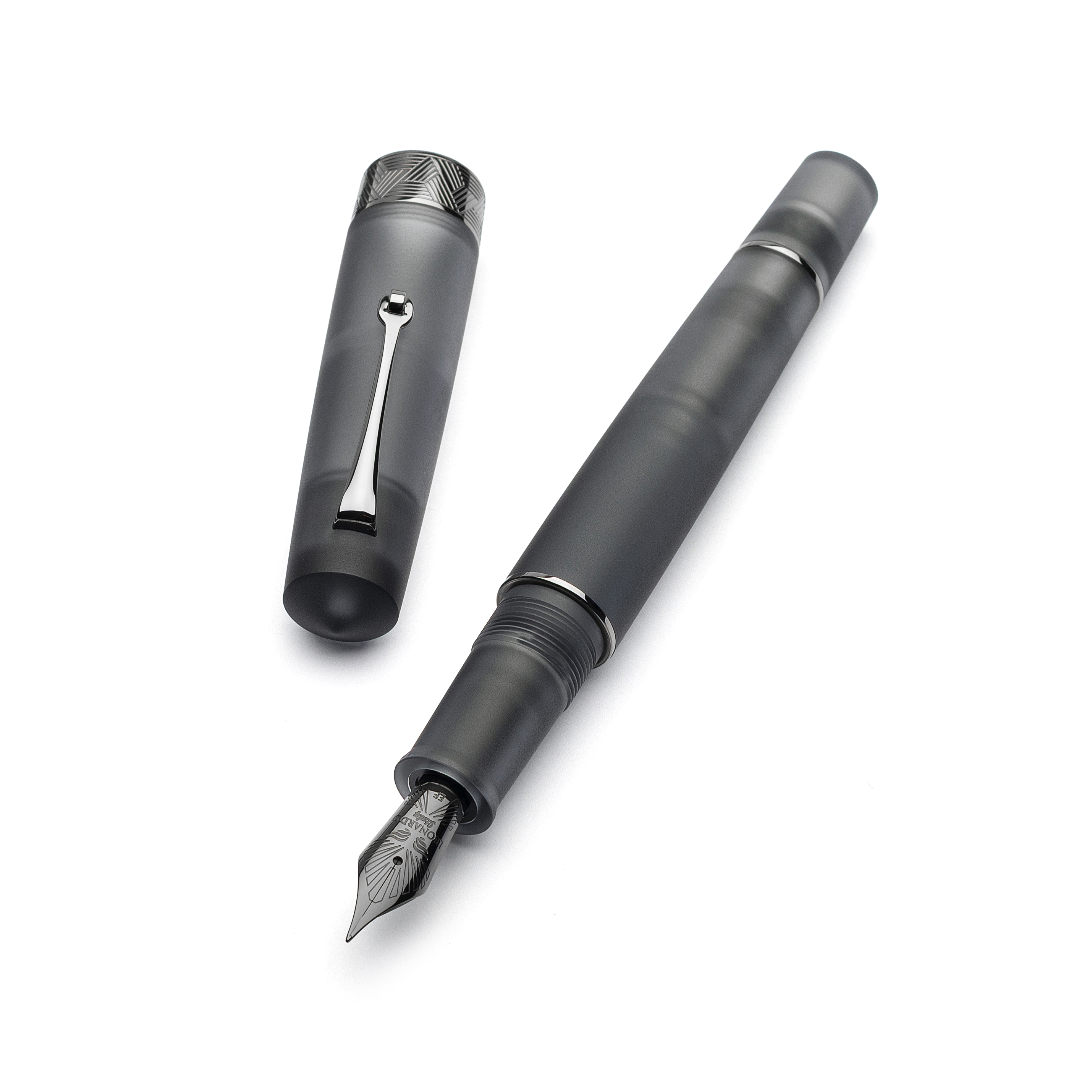 Leonardo Momento Zero Grande Pura Frosted Grey RT Fountain pen