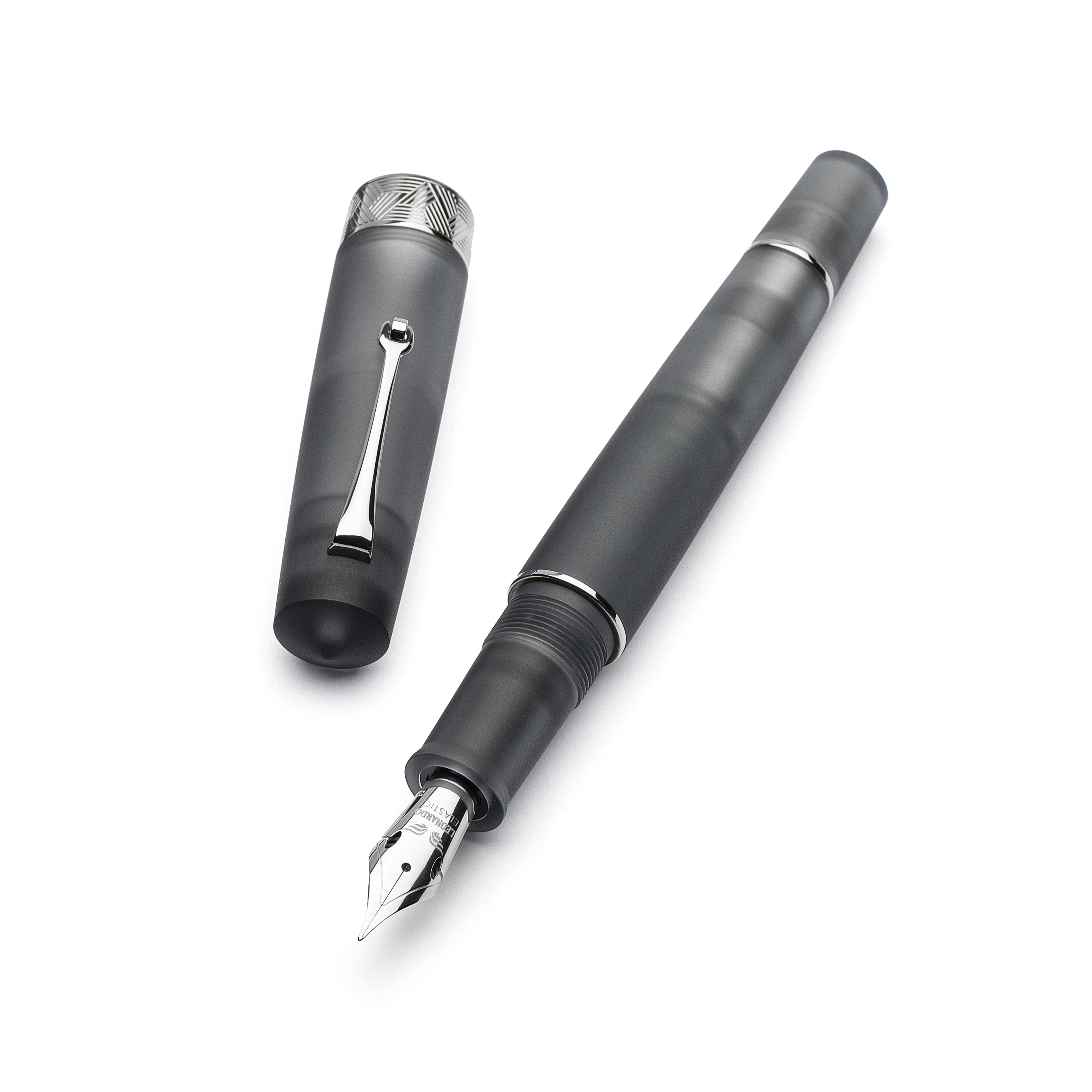 Leonardo Momento Zero Grande Pura Frosted Grey ST Stylo Plume
