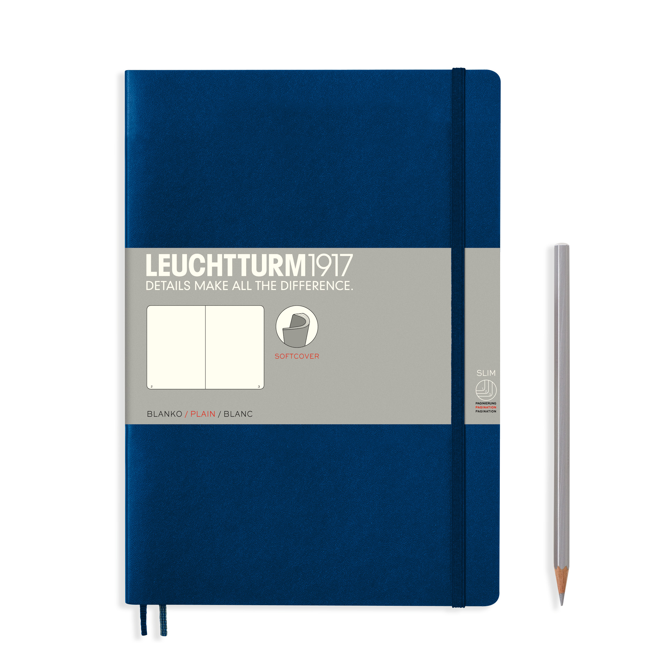 Leuchtturm1917 Softcover Notitieboek Composition B5 Navy