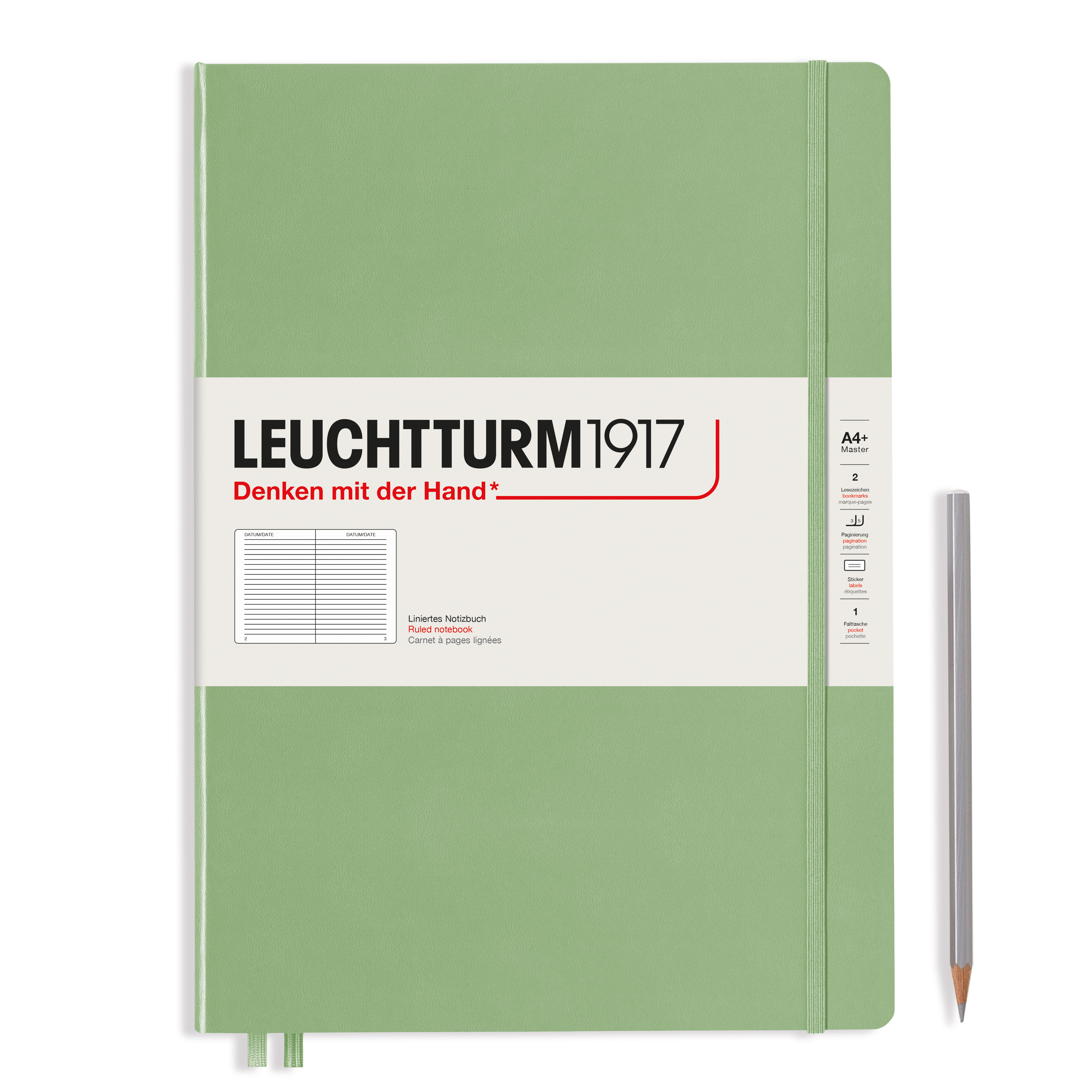 Leuchtturm1917 Notebook Master Slim A4+ Sage