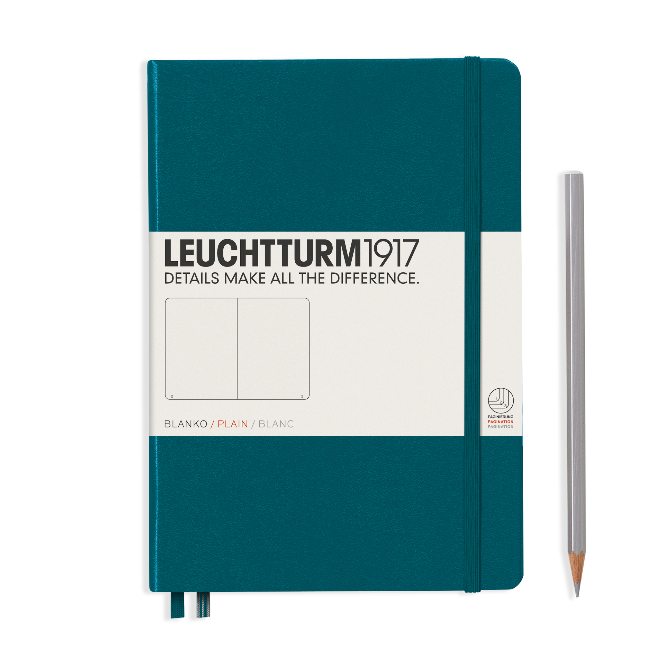 Leuchtturm1917 Notebook Medium A5 Pacific Green