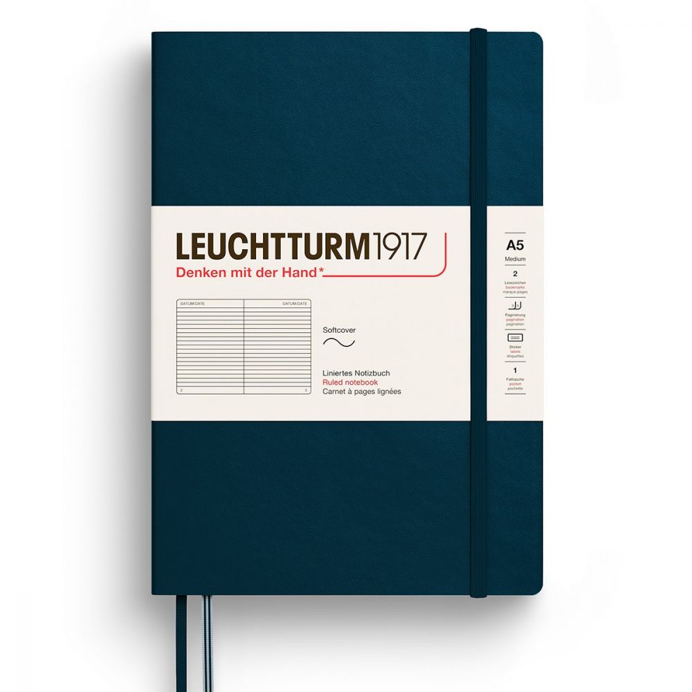 Leuchtturm1917 Softcover Notebook Medium A5 Deep Sea Leuchtturm1917 Softcover Notebook Medium A5 Deep Sea