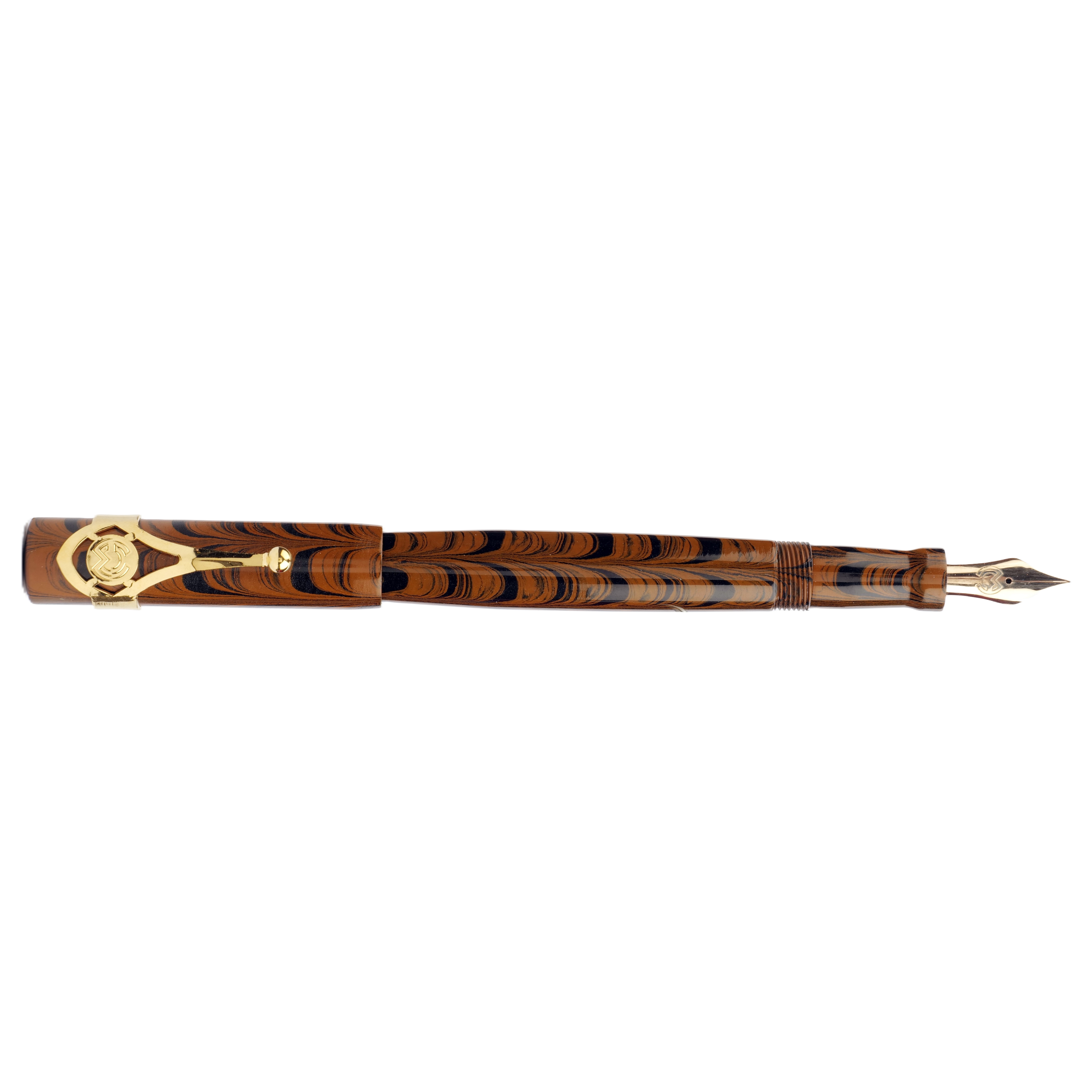 Magna Carta Mag 500 Brown Ripple Ebonite GT Fountain Pen Magna Carta Mag 500 Brown Ripple Ebonite GT Fountain Pen