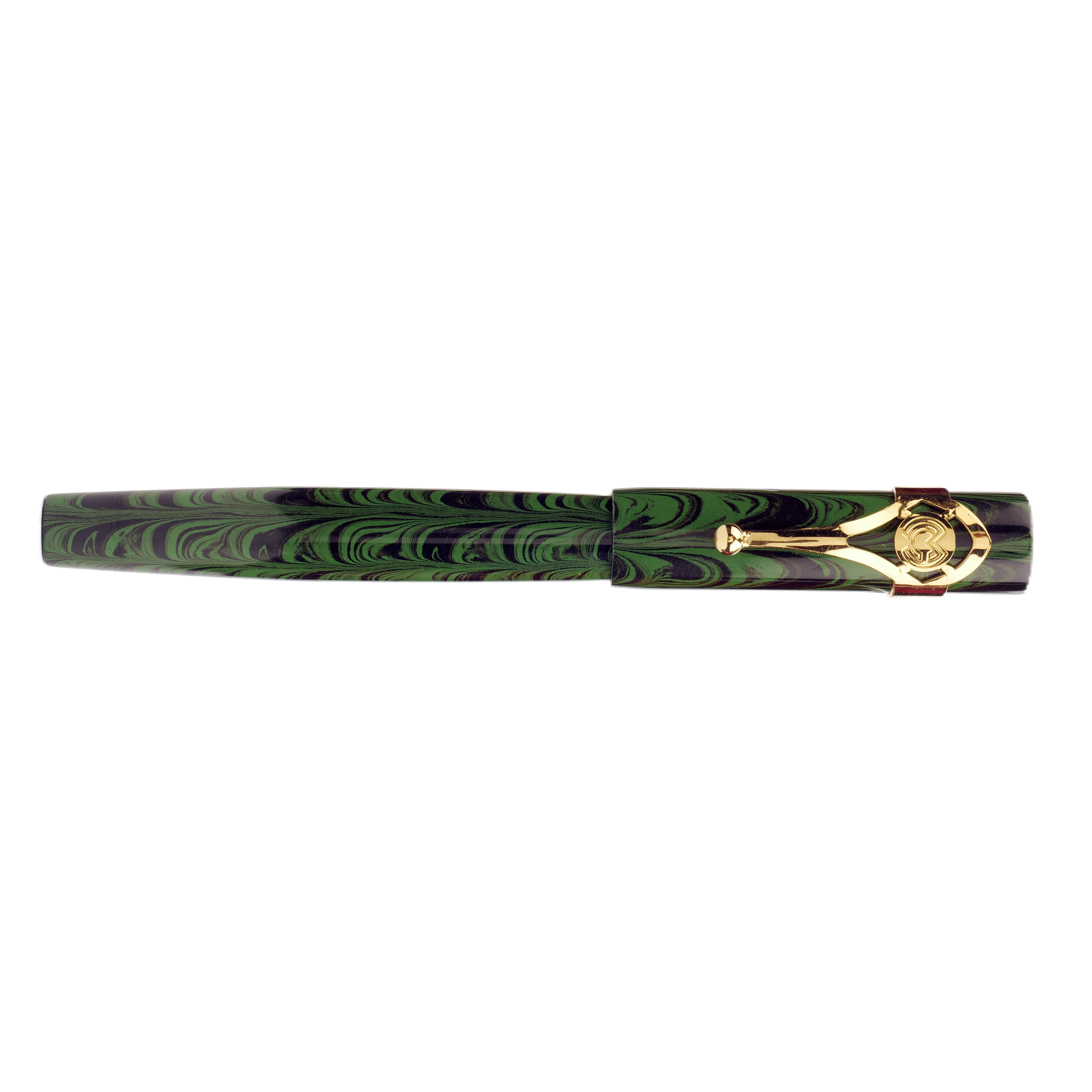 Magna Carta Mag 500 Green Ripple Ebonite GT Fountain Pen Magna Carta Mag 500 Green Ripple Ebonite GT Fountain Pen