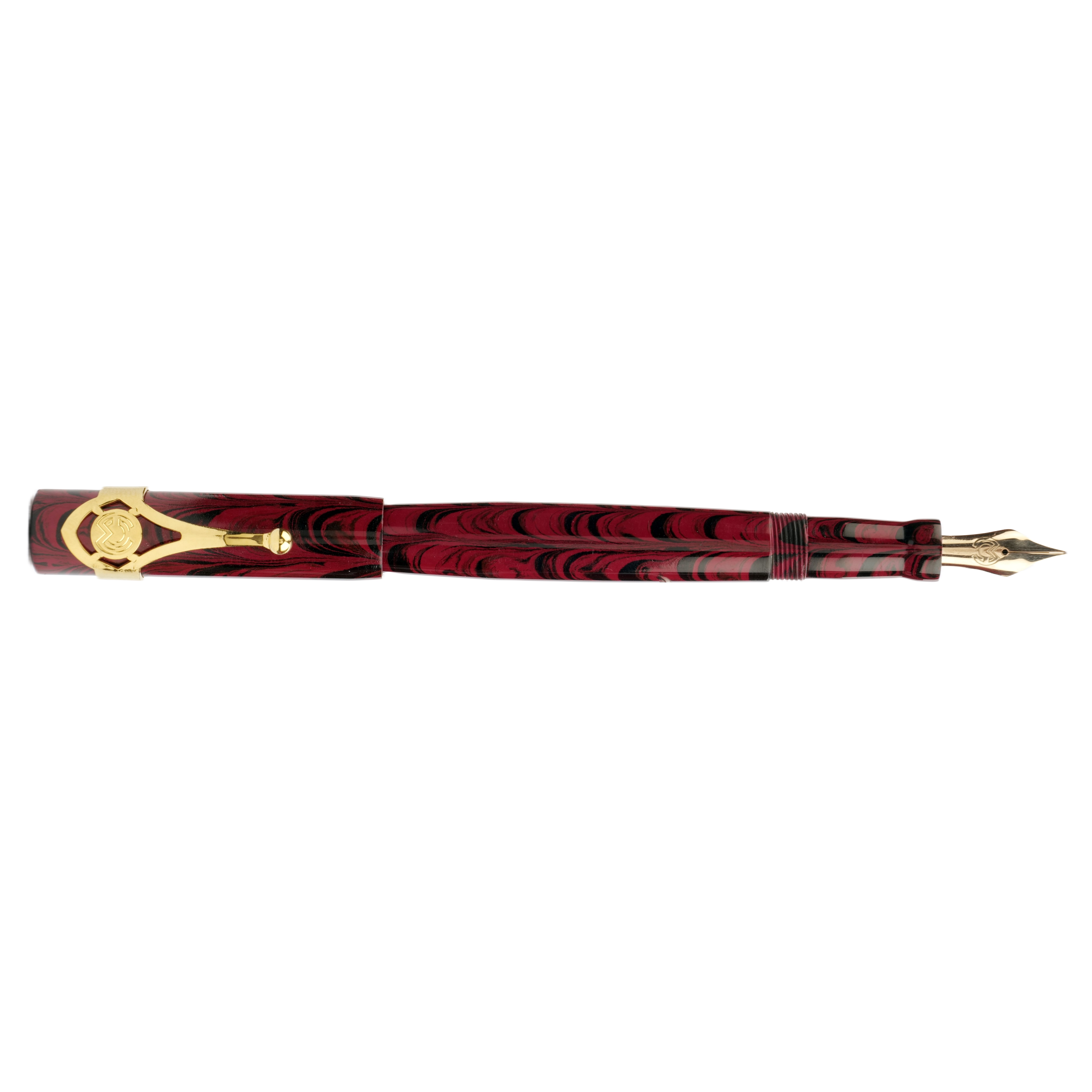 Magna Carta Mag 500 Red Ripple Ebonite GT Stylo Plume