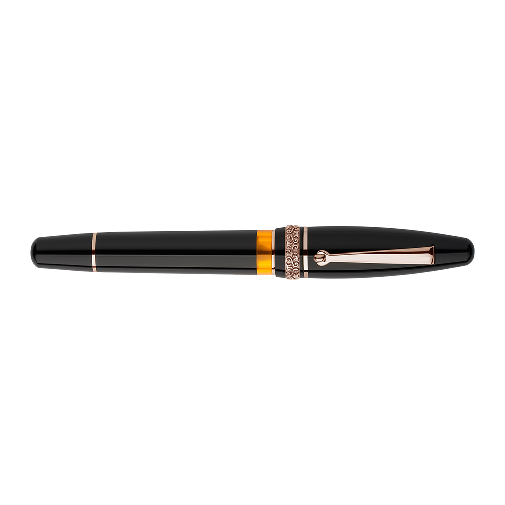 Maiora Ogiva Golden Age Black RGT Plumo Estilográfica