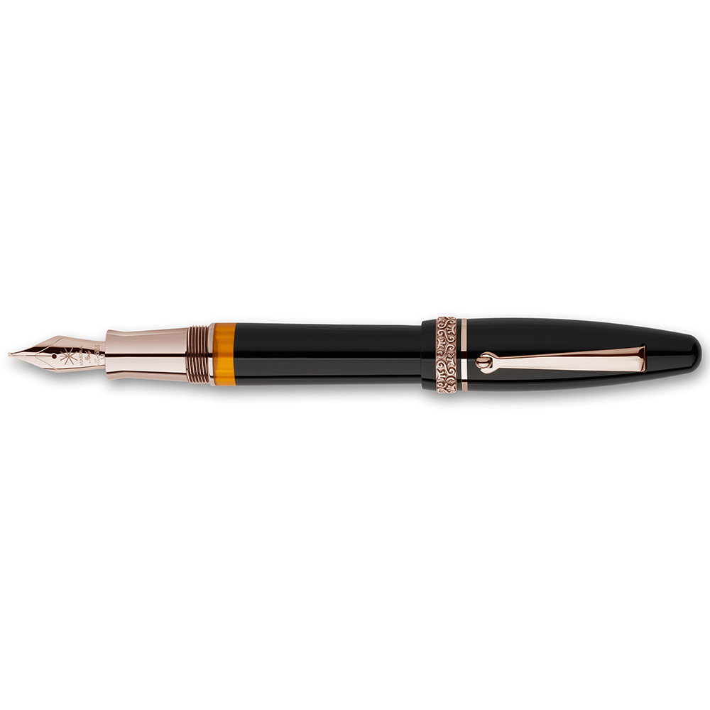 Maiora Ogiva Golden Age Black RGT Plumo Estilográfica