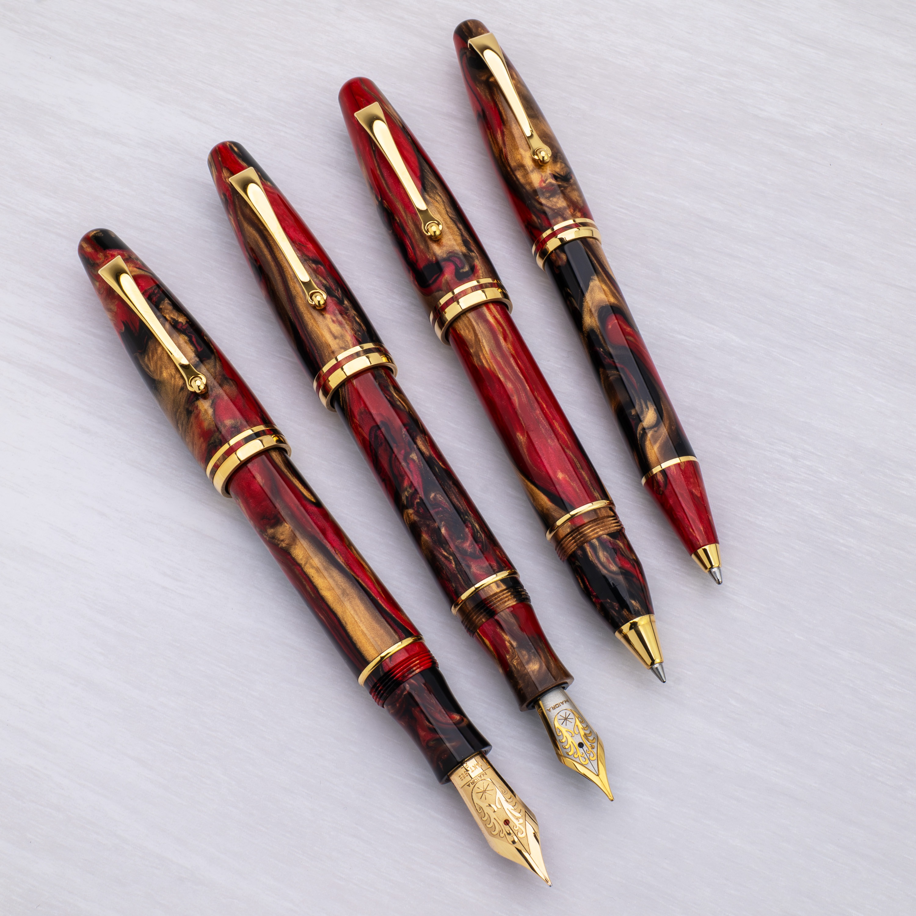 Maiora Ultra Ogiva Golden Rule Piston Fountain pen