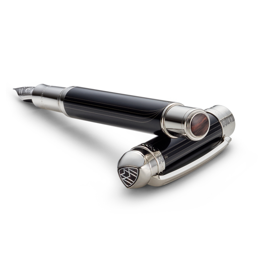Maybach The Peak I Lustrous Midnight Black PT Fountain Pen Maybach The Peak I Lustrous Midnight Black PT Fountain Pen