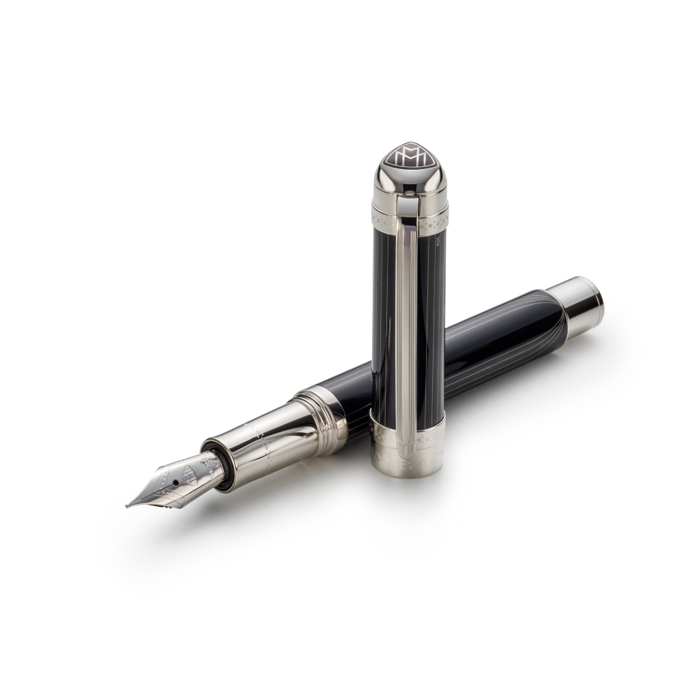 Maybach The Peak I Lustrous Midnight Black PT Fountain Pen Maybach The Peak I Lustrous Midnight Black PT Fountain Pen