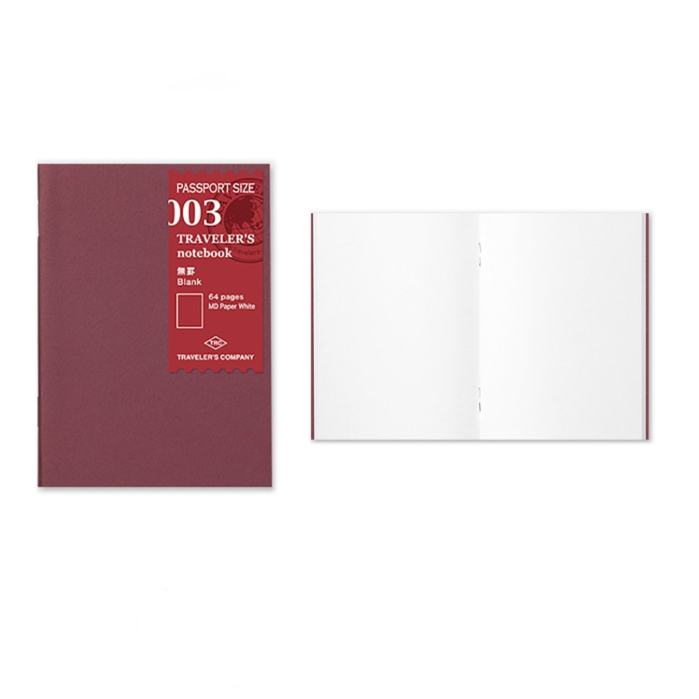 TRAVELER'S notebook 003 Blank Notebook | Passport Size TRAVELER'S notebook 003 Blank Notebook | Passport Size
