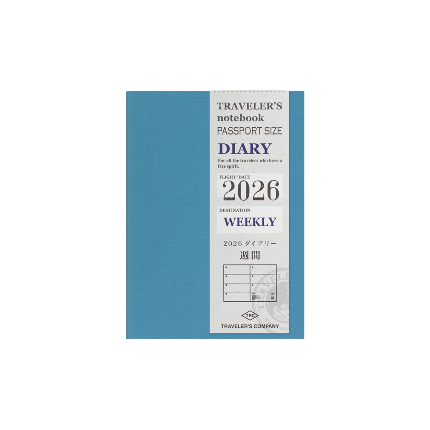Traveler's Company Refill Passport 2026 Diary Weekly Notebook