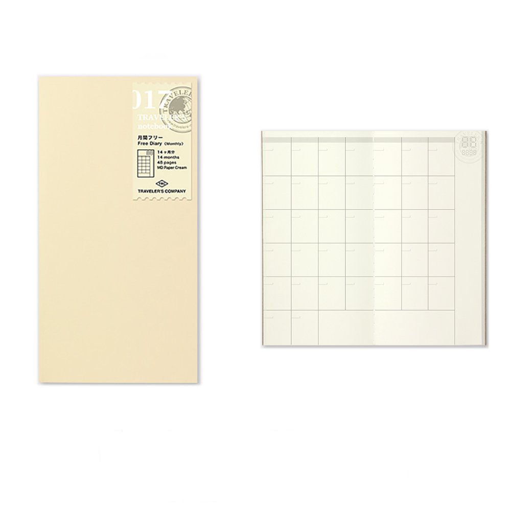 Buy Traveler's Company Refill Regular 017 Free Diary Month Notebook Traveler's Company Refill Regular 017 Free Diary Month Notebook