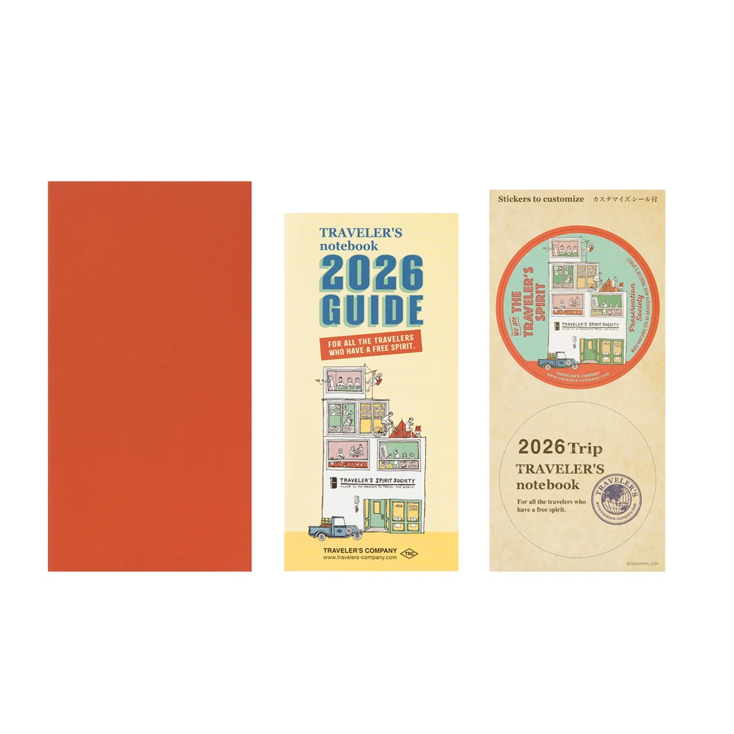 Traveler's Company Refill Regular 2026 Diary Monthly Notebook