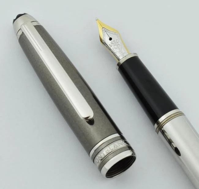 Montblanc Meisterstück Solitaire Doué Hematite Stainless Steel Classique Fountain pen 3508