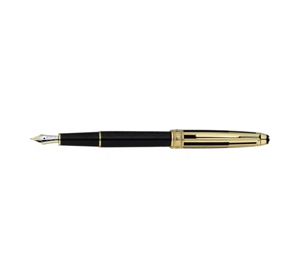 Montblanc Meisterstück Solitaire Gold & Black Doué Classique Vulpen 35986
