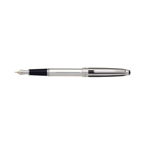 Montblanc Meisterstück Solitaire Silver Fibre Guilloche Classique Fountain pen 35996