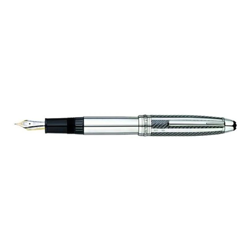 Montblanc Meisterstück Solitaire Silver Fibre Guilloche Le Grand Vulpen 35992