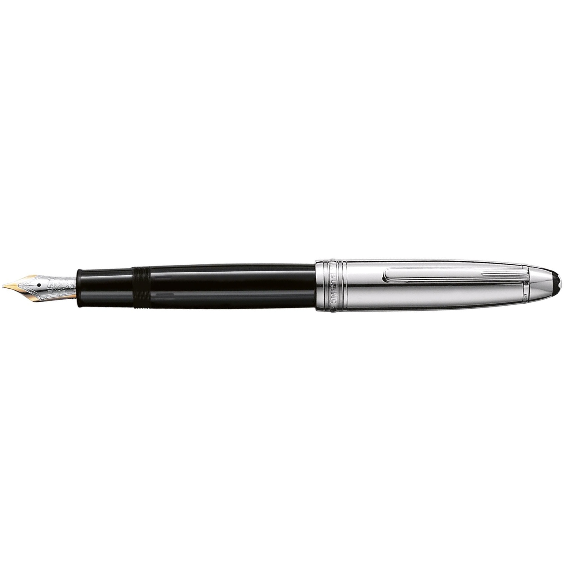 Montblanc Meisterstück Solitaire Stainless Steel Doué Le Grand Fountain pen 3997