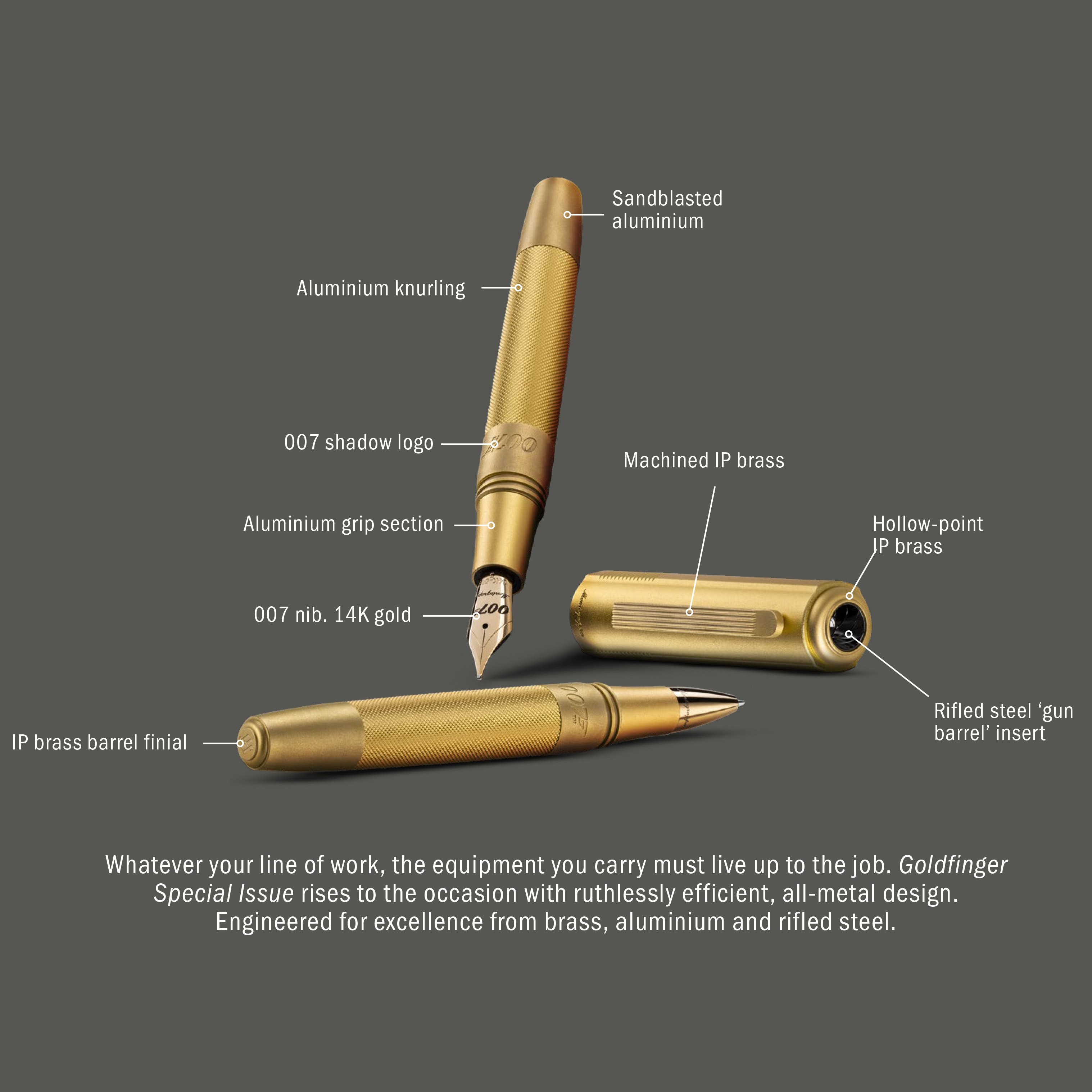Montegrappa 007 Goldfinger Issue Open Edition Rollerball Montegrappa 007 Goldfinger Issue Open Edition Rollerball