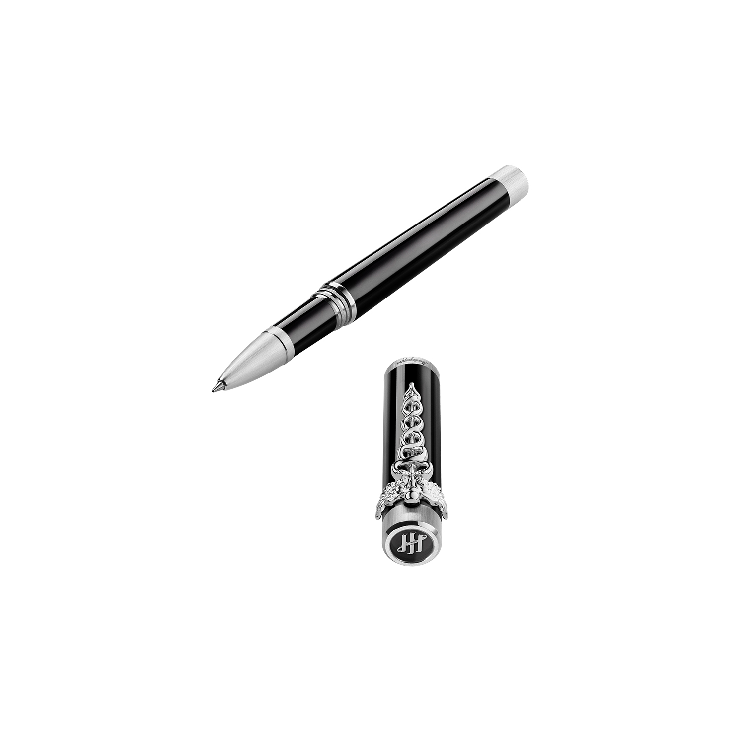 Montegrappa Zero Caduceus Palladium Rollerball