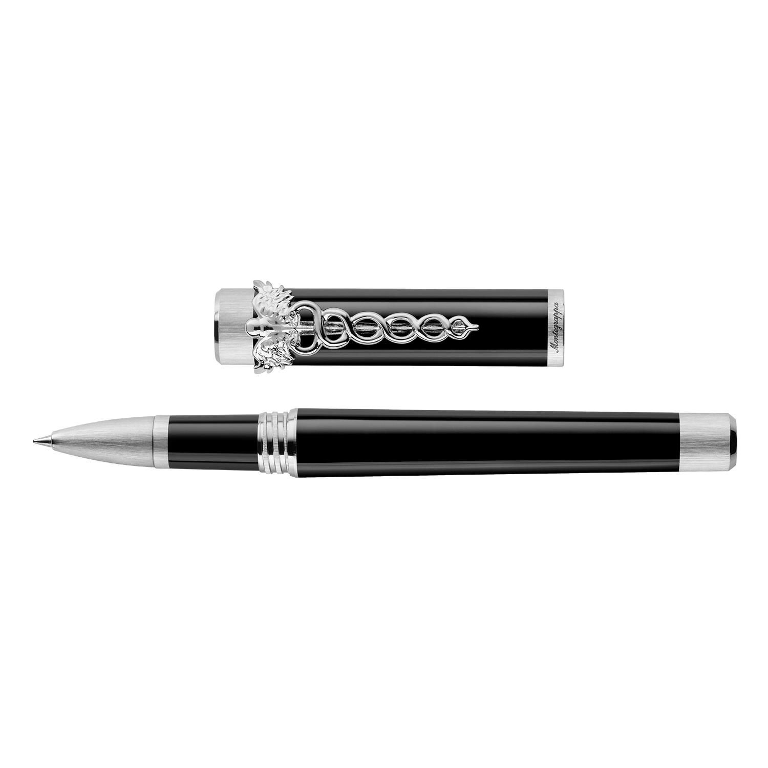 Montegrappa Zero Caduceus Palladium Rollerball