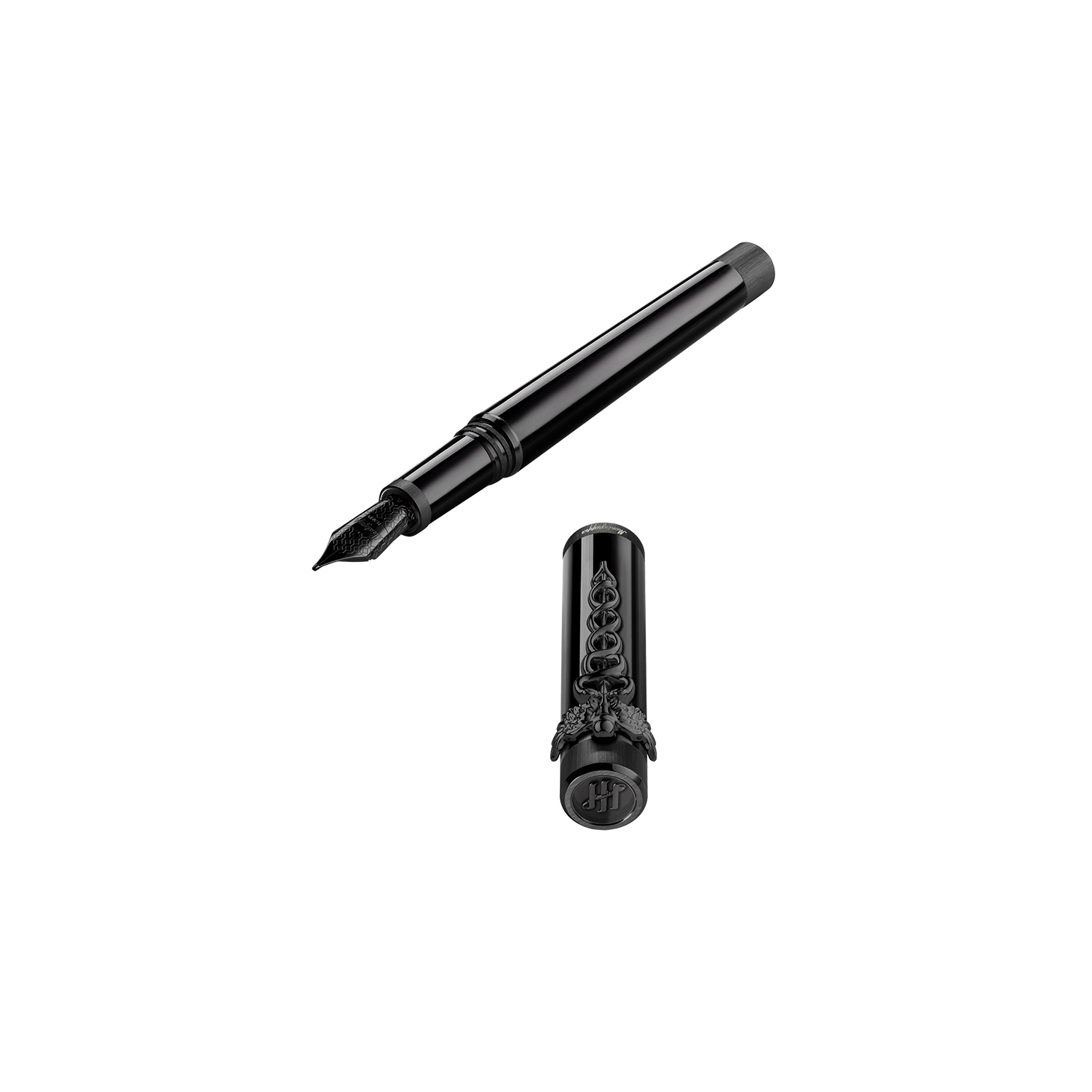 Montegrappa Zero Caduceus Ultra Black Rollerball