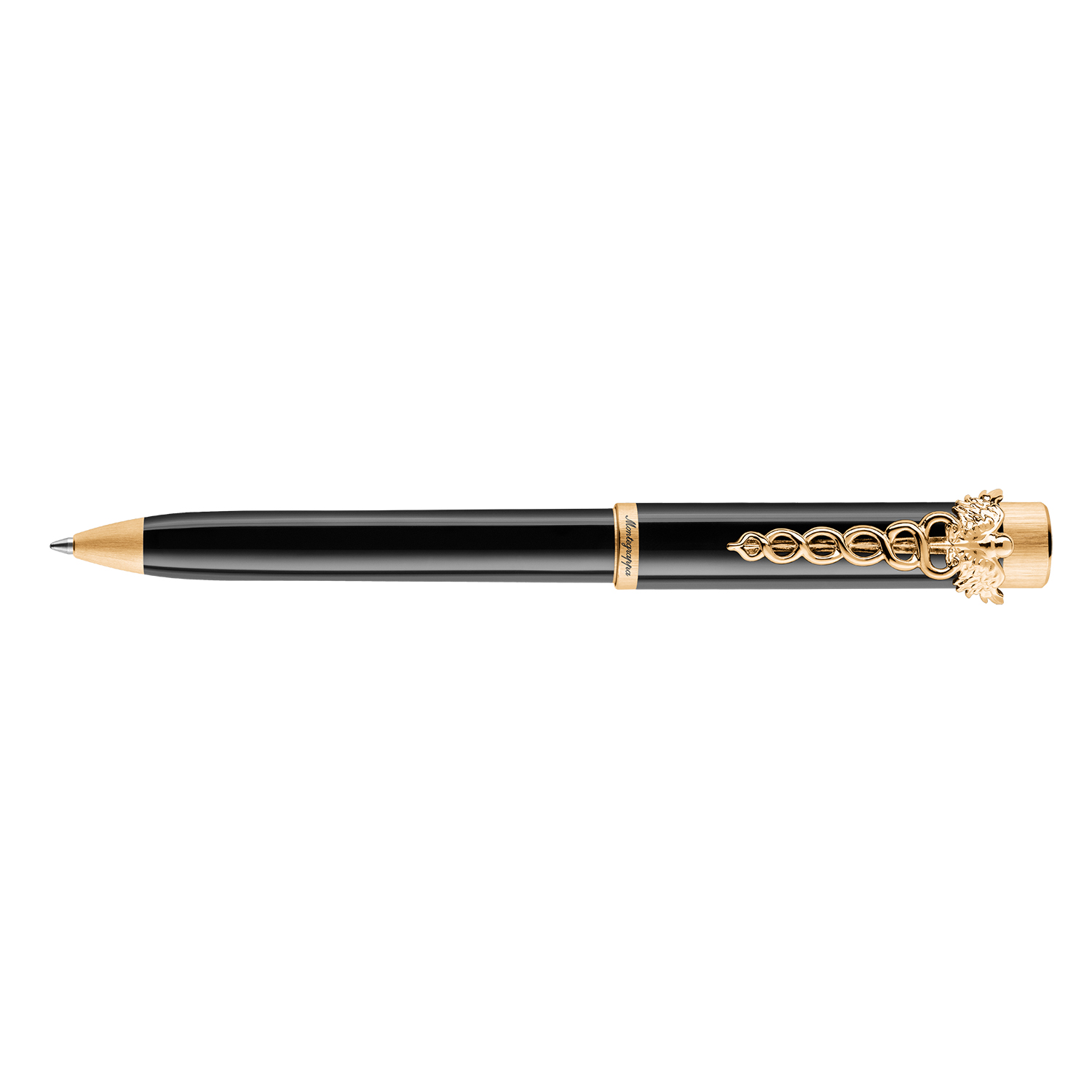 Montegrappa Zero Caduceus Yellow Gold Ballpoint