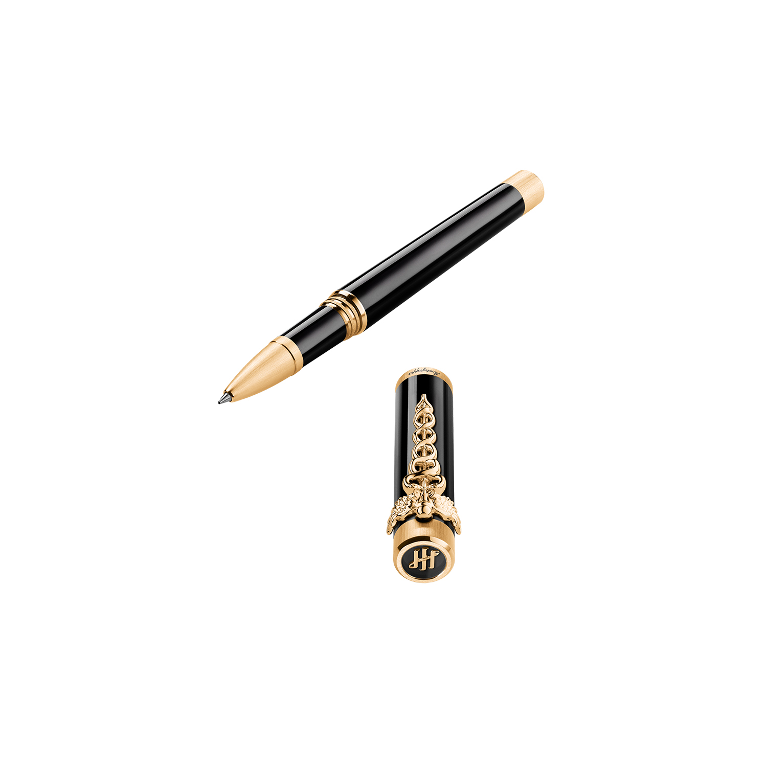 Montegrappa Zero Caduceus Yellow Gold Rollerball