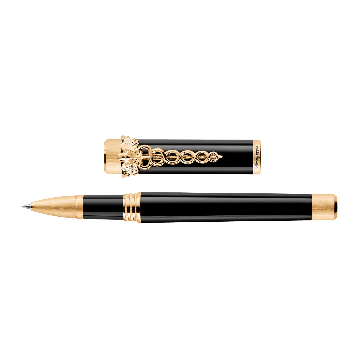 Montegrappa Zero Caduceus Yellow Gold Rollerball