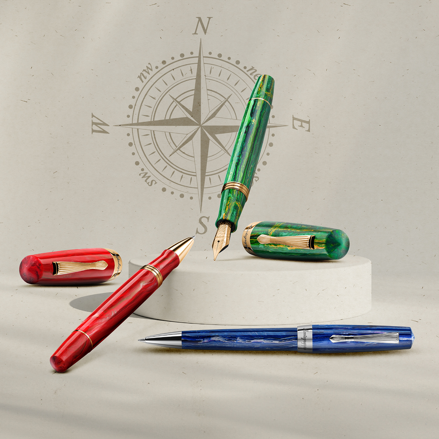 Montegrappa Elmo 02 Ventorum Aquilo Piston Vulpen