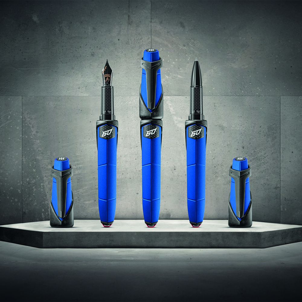 Montegrappa Automobili Lamborghini 60° Blue Aegeus Rollerball