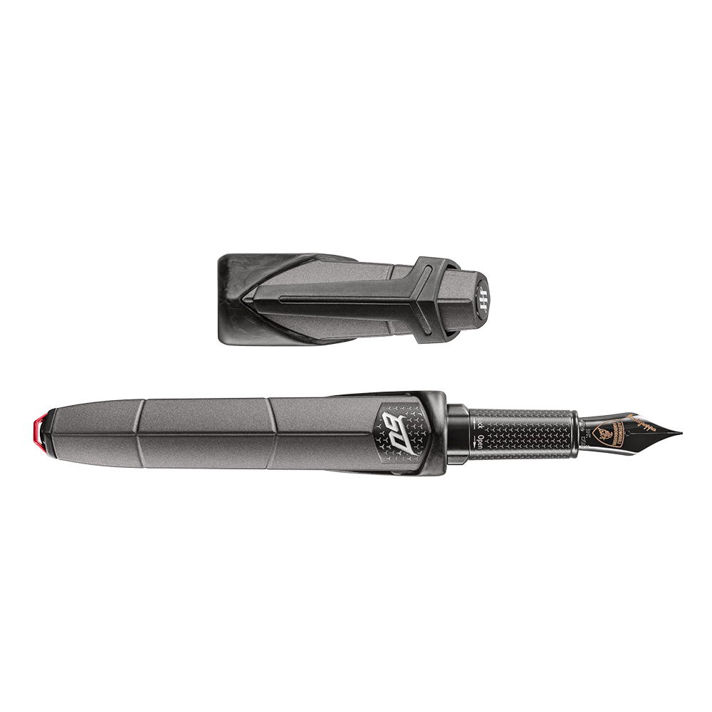 Montegrappa Automobili Lamborghini 60° Grigio Titans Caneta de Tinta Permanente