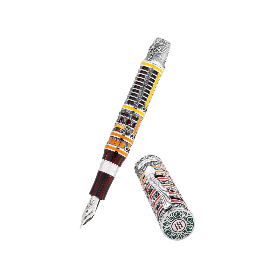 Montegrappa Dante Alighieri Inferno Silver Fountain pen Montegrappa Dante Alighieri Inferno Silver Fountain pen
