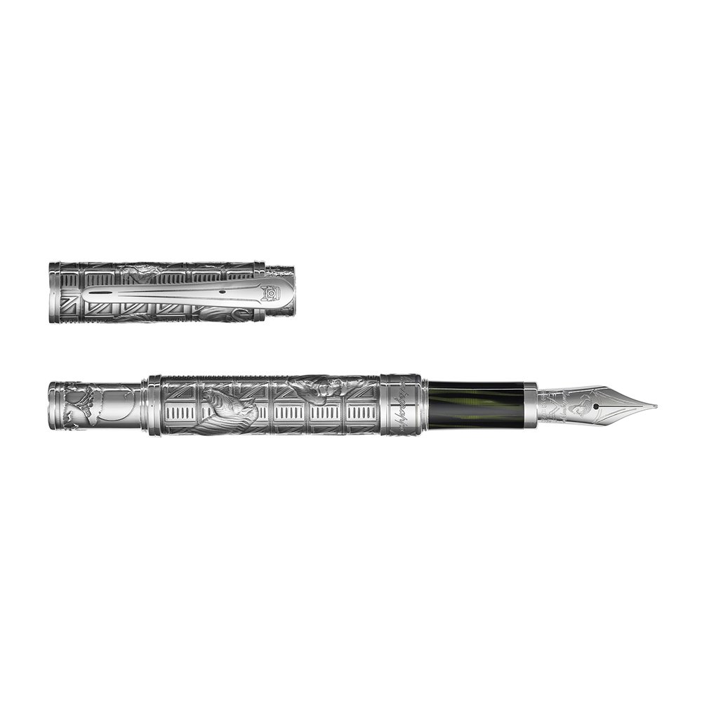 Montegrappa Hemingway The Adventurer Sterling Silver Fountain pen Montegrappa Hemingway The Adventurer Sterling Silver Fountain pen