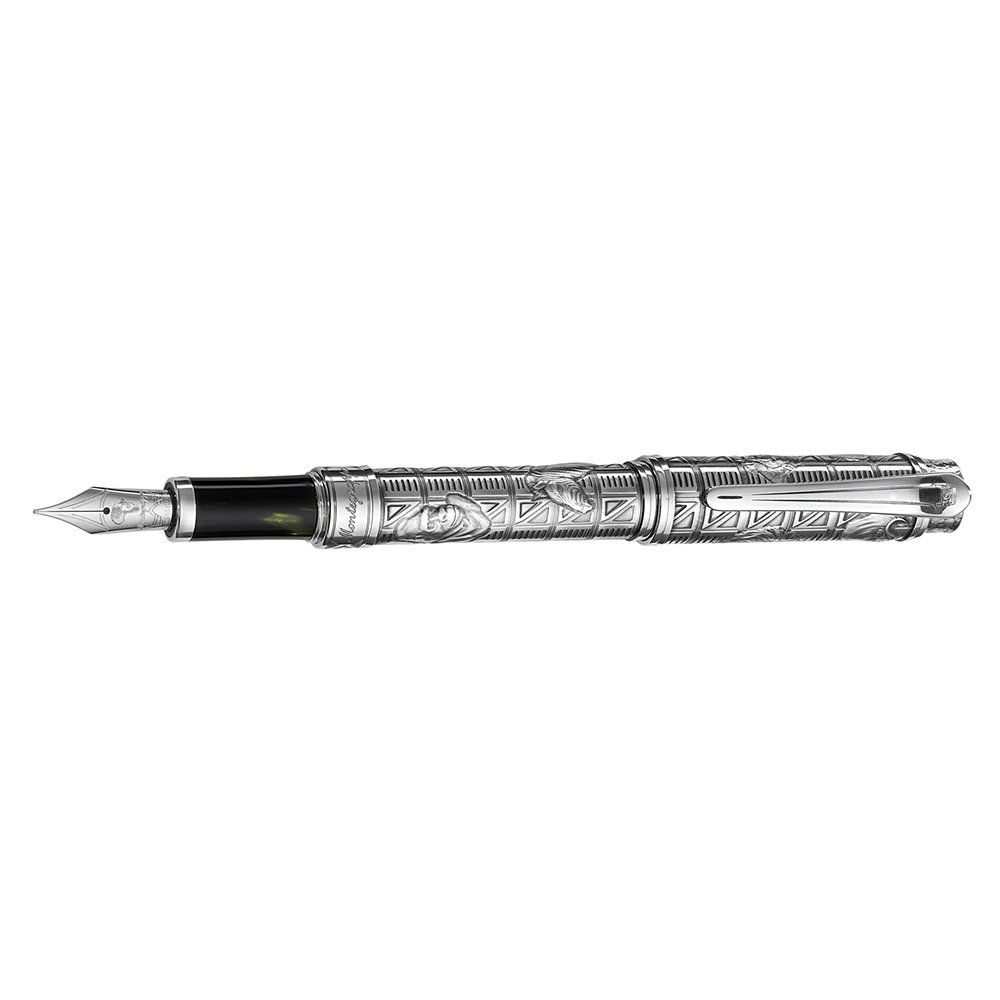 Montegrappa Hemingway The Adventurer Sterling Silver Fountain pen Montegrappa Hemingway The Adventurer Sterling Silver Fountain pen