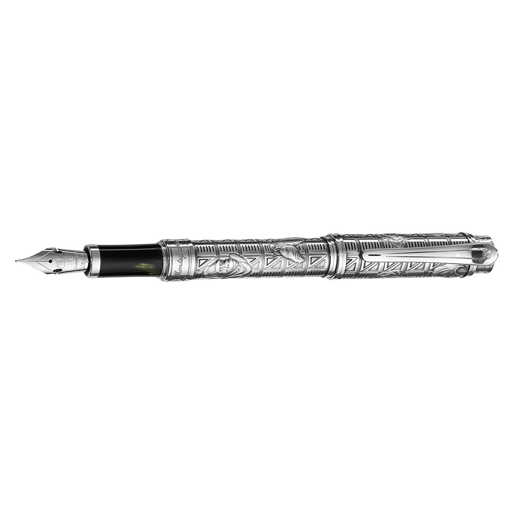 Montegrappa Hemingway The Adventurer Sterling Silver Fountain pen Montegrappa Hemingway The Adventurer Sterling Silver Fountain pen