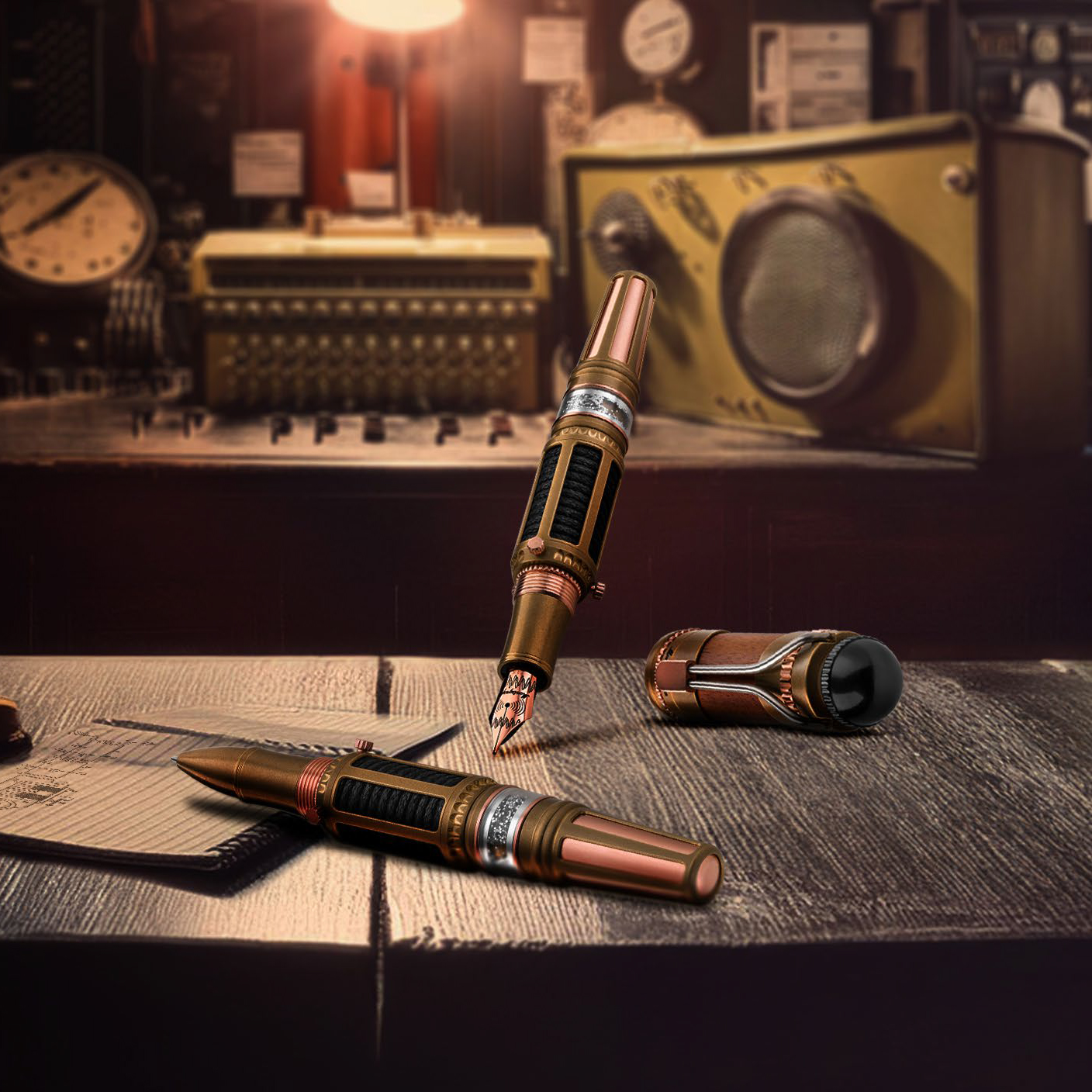 Montegrappa Marconi Model 150 Limited Edition Caneta de Tinta Permanente