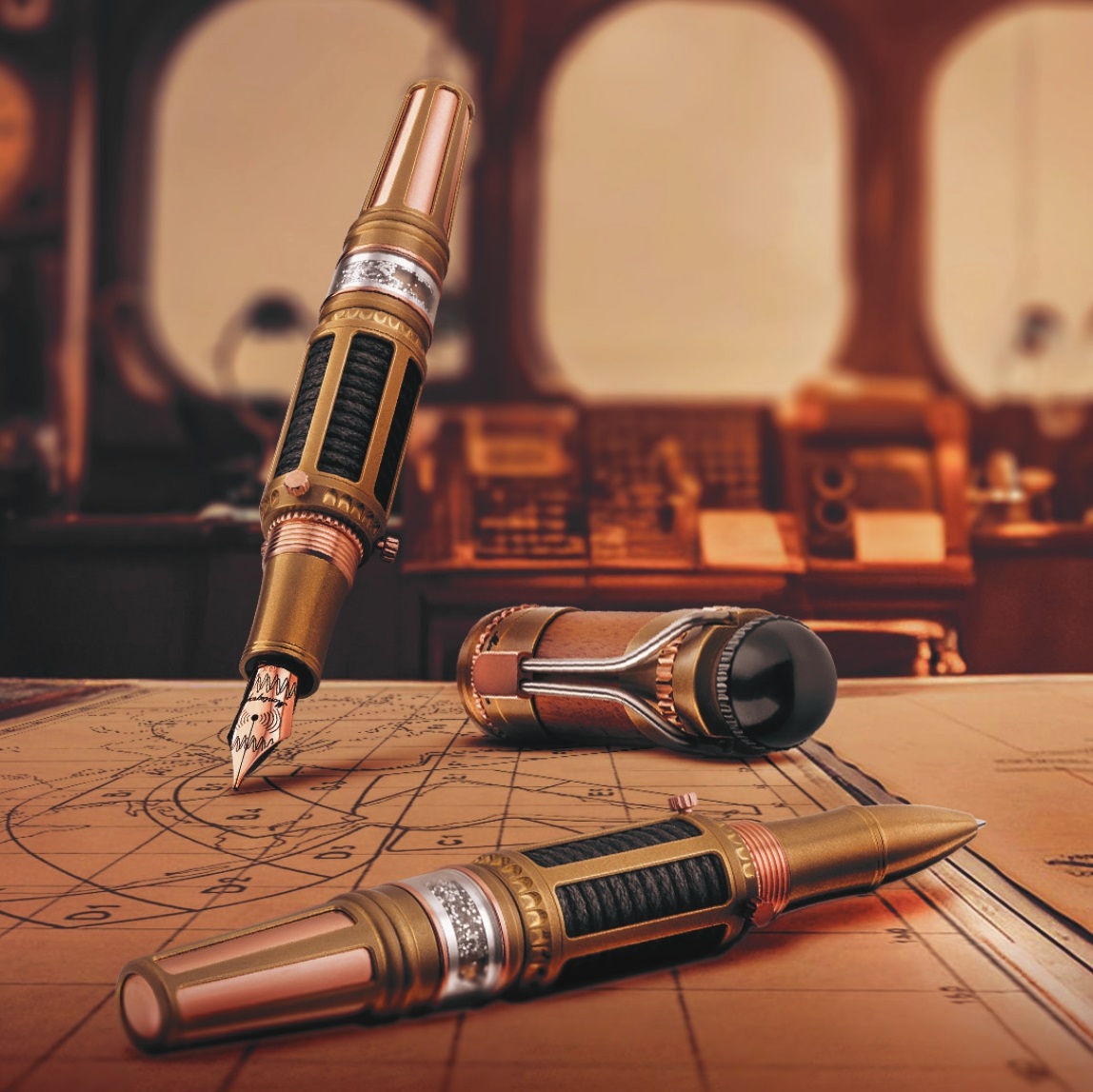 Montegrappa Marconi Model 150 Limited Edition Caneta de Tinta Permanente