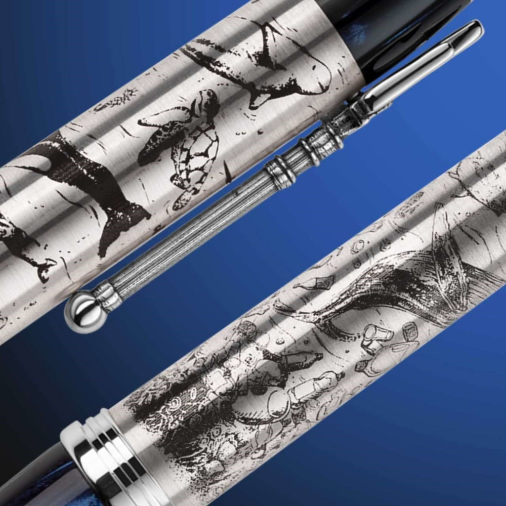 Montegrappa Prince Albert II of Monaco Foundation: Ocean Collection Fountain Pen Montegrappa Prince Albert II of Monaco Foundation: Ocean Collection Fountain Pen